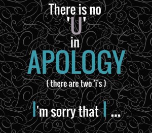 Apology, how to apologize, find the right works