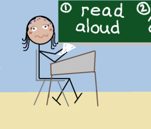 Dyslexic Writer, panic over reading aloud